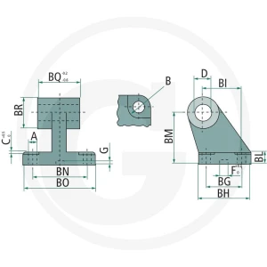 GRANIT ZTI-BEF-GLN-32 Łożysko oporowe 60631601060