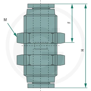GRANIT B-GSV-12-MSv-bl Przyłącze proste grodzio 60603100105