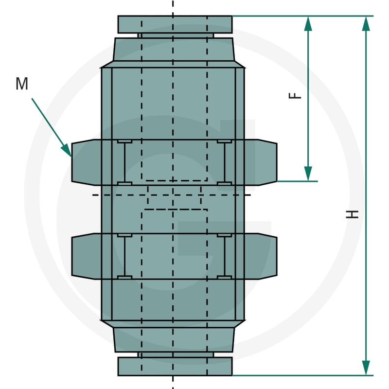 GRANIT B-GSV-6-KU Przyłącze proste grodziowe 60603170230 - Sklep PoltechParts