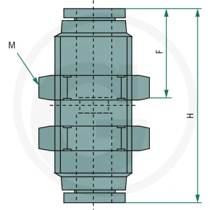 GRANIT B-GSV-6-KU Przyłącze proste grodziowe 60603170230
