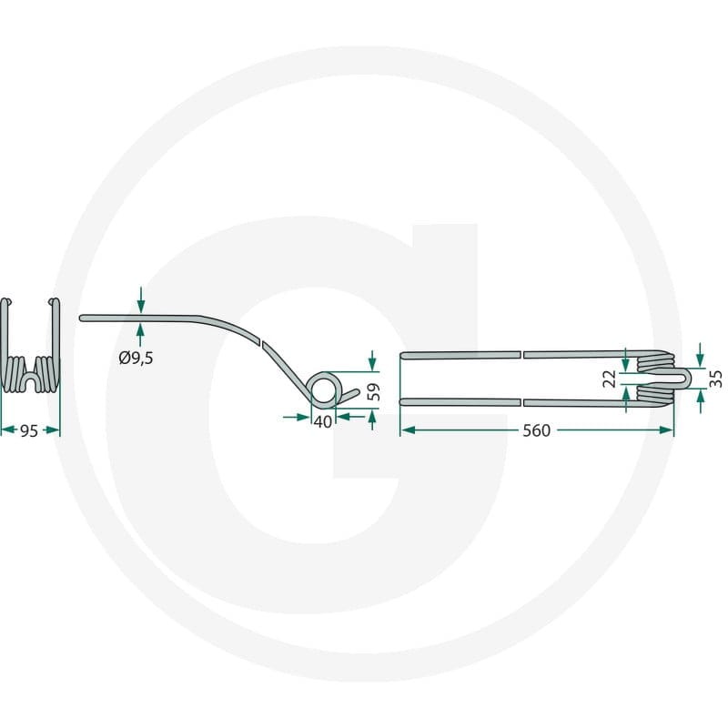 GRANIT Palce zgrabiarki pokosowej 525160111 - Sklep PoltechParts