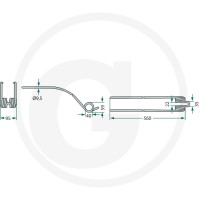 GRANIT Palce zgrabiarki pokosowej 525160111 - Sklep PoltechParts