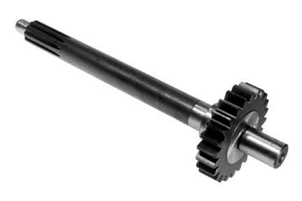 Wałek przekładni zakończony zę