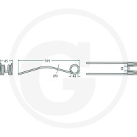 GRANIT Palec zgrabiarki pokosowej 5259554830 - Sklep PoltechParts