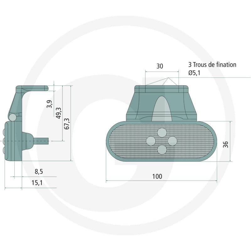 Vignal Lampa obrysowa boczna 50782710337 - Sklep PoltechParts