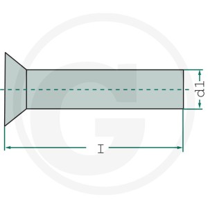 GRANIT Nity z łbem wpuszczanym RS 5255.4X23S