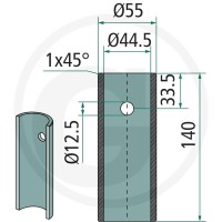 SHW Tuleja do przyspawania 430430624 - Sklep PoltechParts