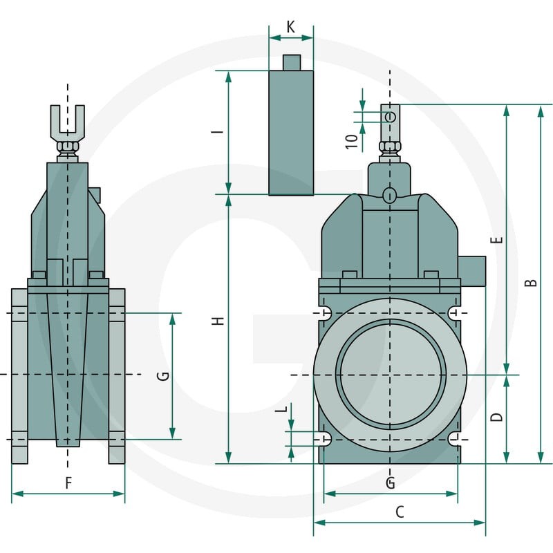 Hertell Zasuwa klinowa płaska 40504051854 - Sklep PoltechParts