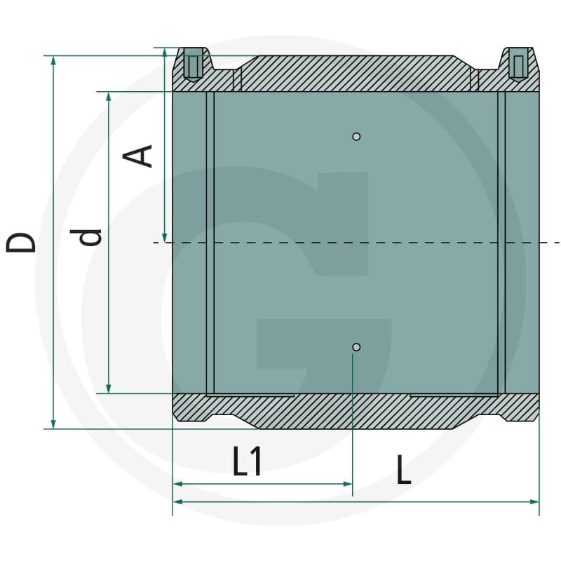 PLASSON Muffe innenØ 160mm 40504053445 - Sklep PoltechParts
