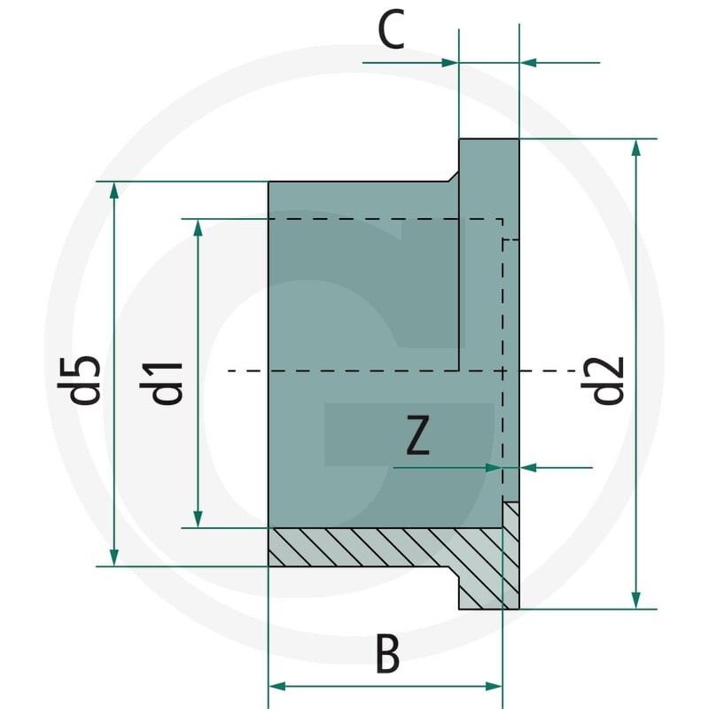 GRANIT Tuleja z kołnierzem 40504050524 - Sklep PoltechParts