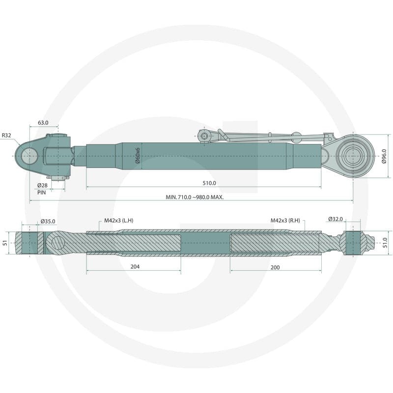 GRANIT Łącznik górny mechaniczny 20012005 - Sklep PoltechParts