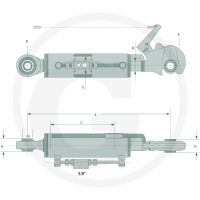 GRANIT Łącznik górny hydrauliczny 20011238 - Sklep PoltechParts
