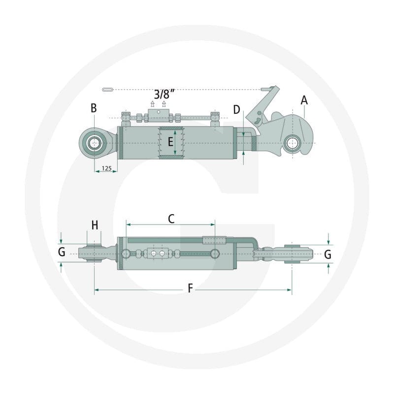 GRANIT Łącznik górny hydrauliczny 20099159 - Sklep PoltechParts