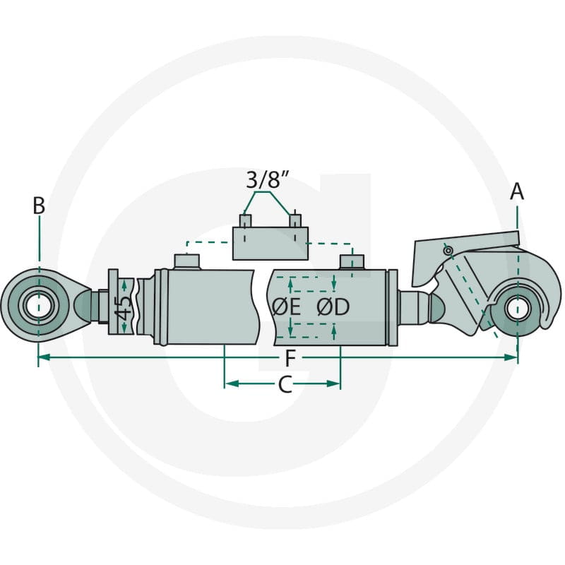 GRANIT Łącznik górny hydrauliczny 20000094 - Sklep PoltechParts