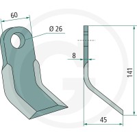 GRANIT Nóż Y 18063-ORS-05 - Sklep PoltechParts