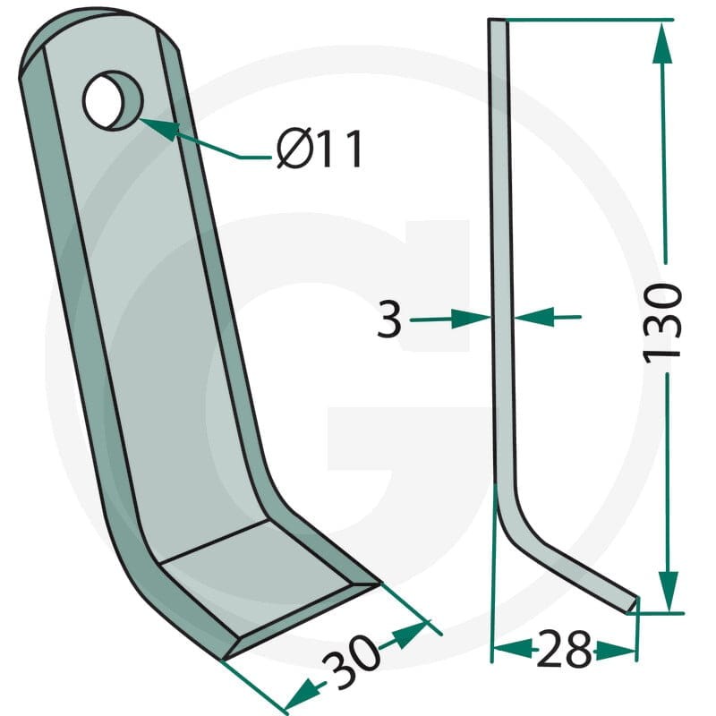 GRANIT Nóż Y 18063-ZZZ-28 - Sklep PoltechParts