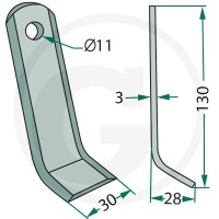 GRANIT Nóż Y 18063-ZZZ-28 - Sklep PoltechParts