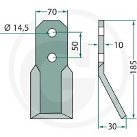 GRANIT Nóż rotacyjny 180PEG-05 - Sklep PoltechParts