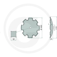 GRANIT Talerz brony talerzowej 1802400002 - Sklep PoltechParts