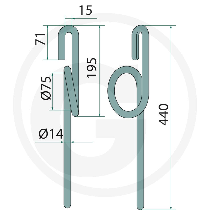 GRANIT Striegelzinken 1803200357 - Sklep PoltechParts