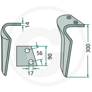 GRANIT Ząb brony aktywnej 180RH-109-DEL