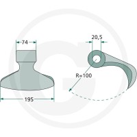 GRANIT Bijak młotkowy 18063-RM-16 - Sklep PoltechParts