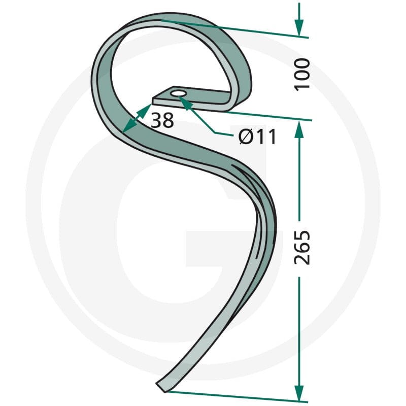 GRANIT Zęby kultywatora 1802.1018 - Sklep PoltechParts