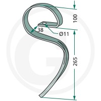 GRANIT Zęby kultywatora 1802.1018 - Sklep PoltechParts