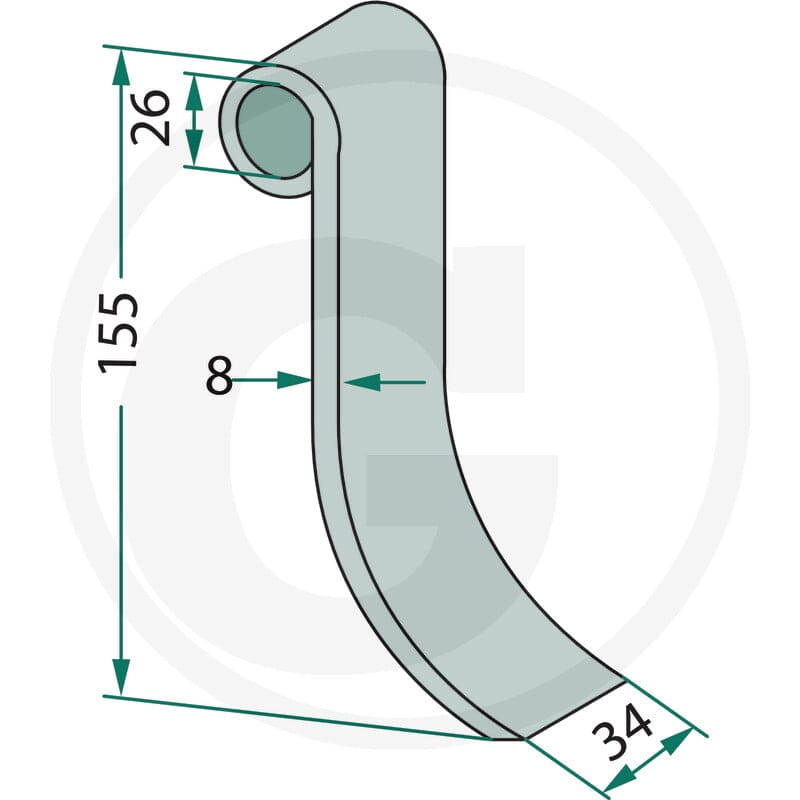 GRANIT Nóż bijakowy 18063-ZZZ-05 - Sklep PoltechParts