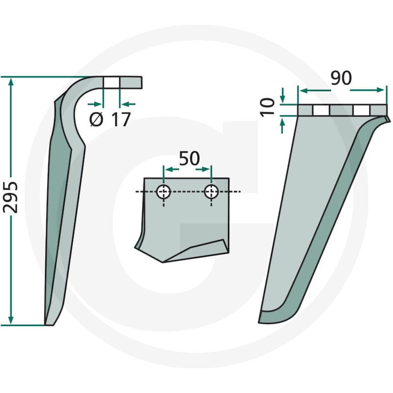 GRANIT Ząb brony aktywnej 180RH-66-R - Sklep PoltechParts