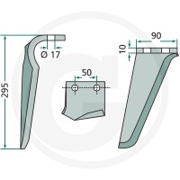 GRANIT Ząb brony aktywnej 180RH-66-R - Sklep PoltechParts