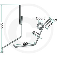 GRANIT Palec zagarniający siewnika 18010.ST-LE-07 - Sklep PoltechParts