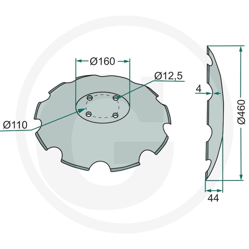 GRANIT Talerz brony talerzowej 18031-218FI-20058 - Sklep PoltechParts