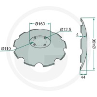 GRANIT Talerz brony talerzowej 18031-218FI-20058 - Sklep PoltechParts