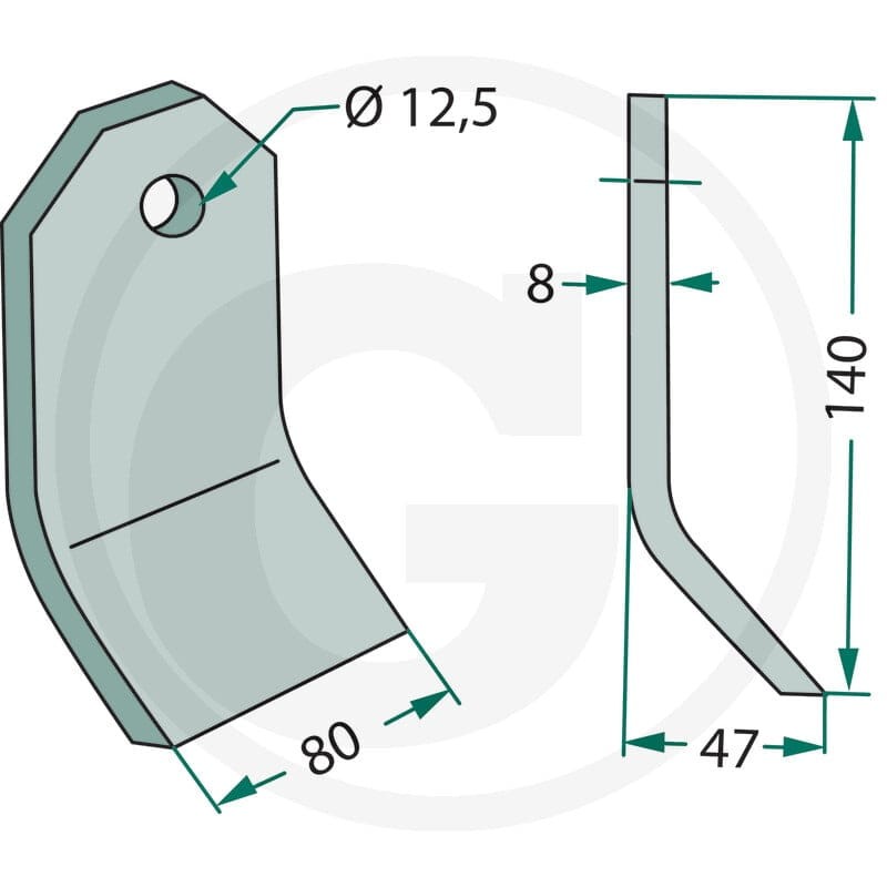 GRANIT Nóż bijakowy 18063-ZZZ-33 - Sklep PoltechParts