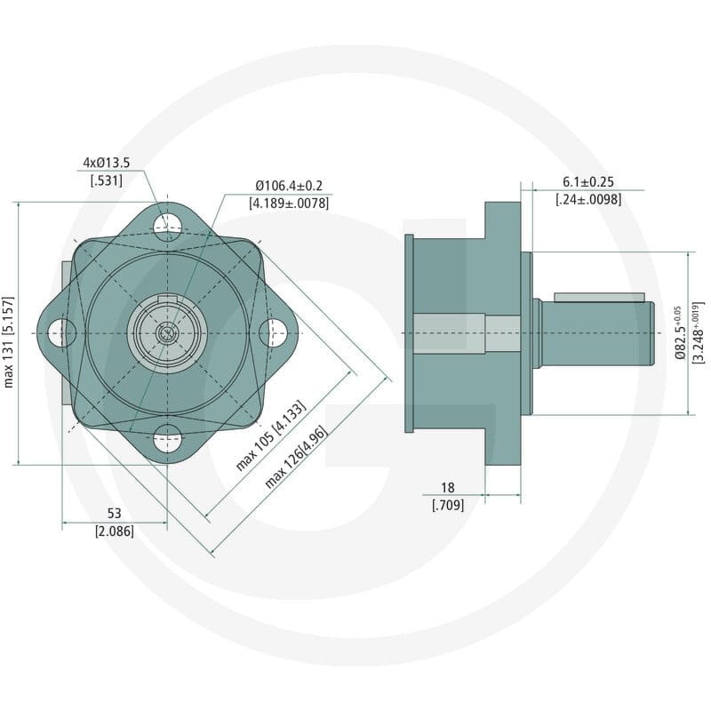 M+S Silnik MS 250 D=32mm 11982315 - Sklep PoltechParts