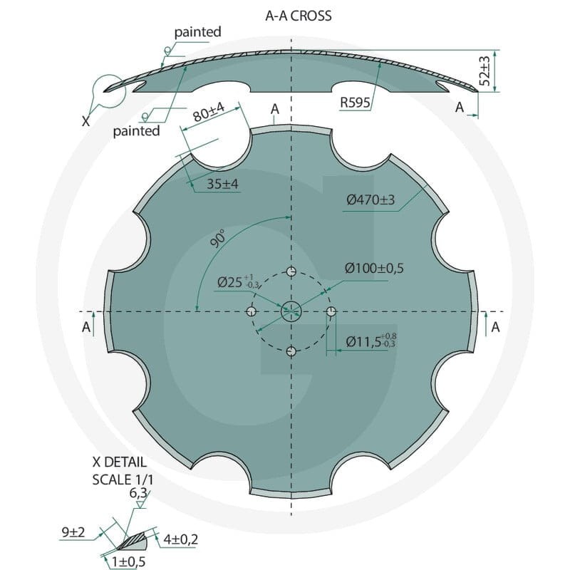 SAPHIR Talerz wklęsły 69505-02-0133 - Sklep PoltechParts