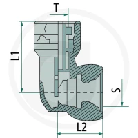Kongsberg 90° ABC Push-In złącze wtykowe Small 6X1,0 22890306004 - Sklep PoltechParts