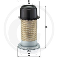 MANN FILTER Filtr powietrza 565C16334 - Sklep PoltechParts