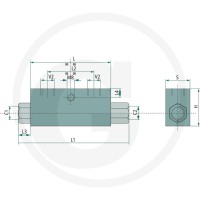Oleodinamica Marchesini z odblokowaniem Odrzut ESRV-EI-06L 85002034 - Sklep PoltechParts