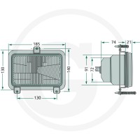 Cobo Reflektor kierunkowy 22705418000 - Sklep PoltechParts