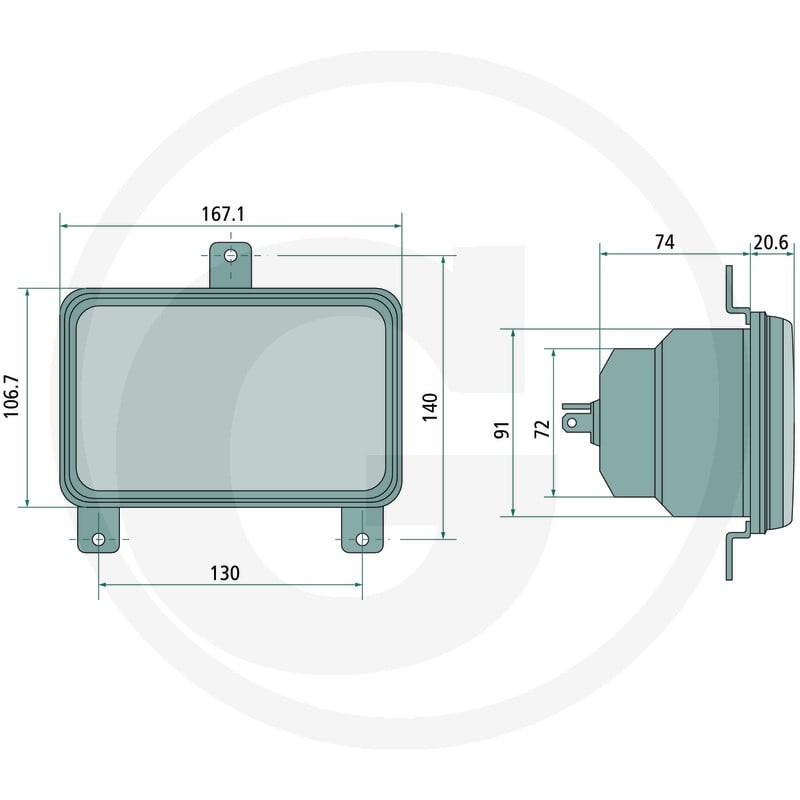 Cobo Reflektor kierunkowy 22705495000 - Sklep PoltechParts