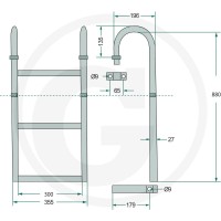 GRANIT Drabinka 220AUF05 - Sklep PoltechParts