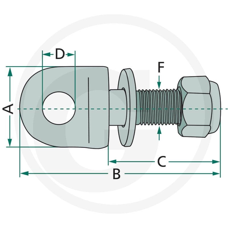 GRANIT Śruba oczkowa 718PD1615 - Sklep PoltechParts