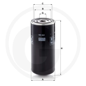 MANN FILTER Filtr oleju silnikowego 565WD962