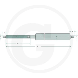 Stabilus Siłownik gazowy 65499511