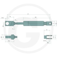 Stabilus Gasfeder 2200N 65498178 - Sklep PoltechParts