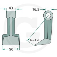 GRANIT Bijak młotkowy 18063-RM-39 - Sklep PoltechParts