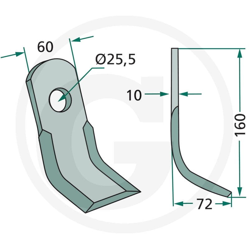 GRANIT Nóż Y 18063-TOR-17 - Sklep PoltechParts