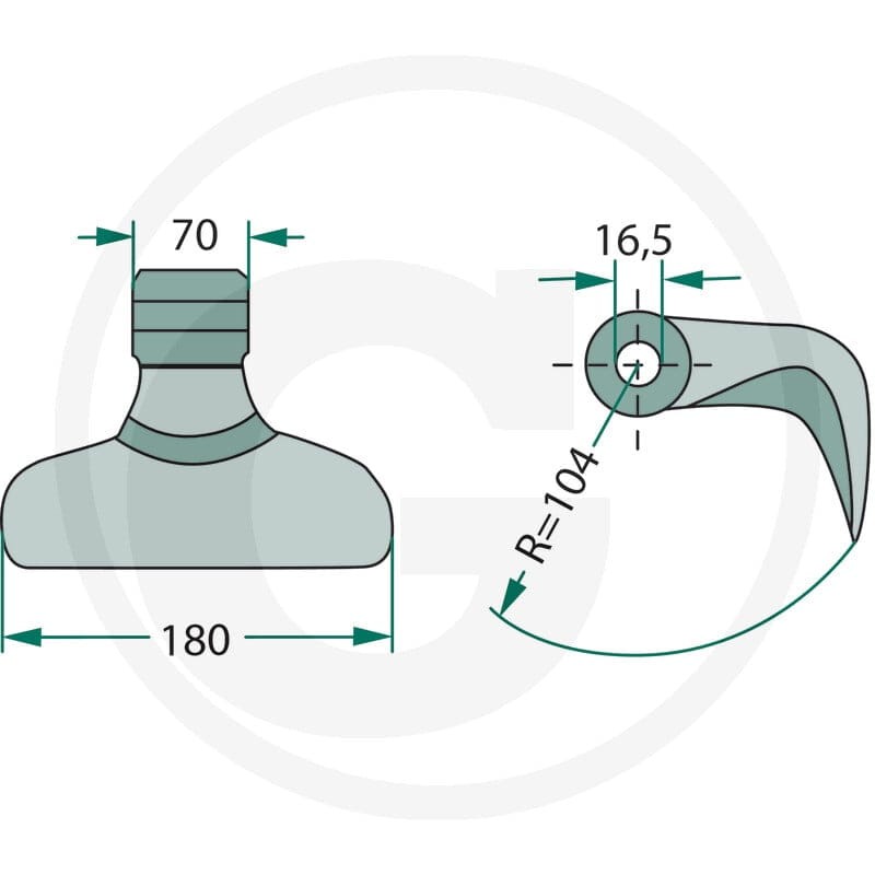 GRANIT Bijak młotkowy 18063-RM-18 - Sklep PoltechParts